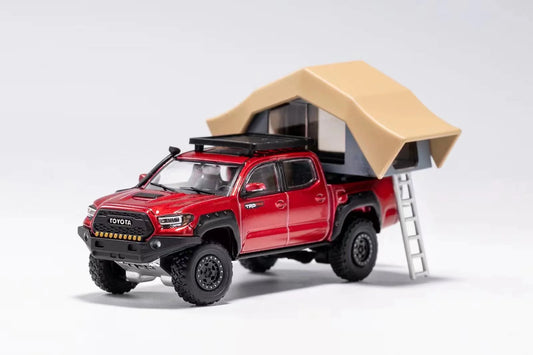 PREORDER GCD 1/64 Toyota Tacoma TRD PRO Overland in Burgundy